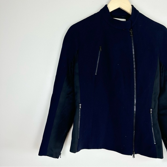 3.1 Phillip Lim Navy Wool Blend Jacket - Picture 4 of 6